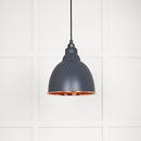 From The Anvil - Brindley Pendant in Slate - Smooth Copper - 49500SSL - Choice Handles