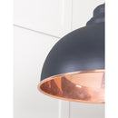 From The Anvil - Harborne Pendant in Slate - Smooth Copper - 49501SSL - Choice Handles