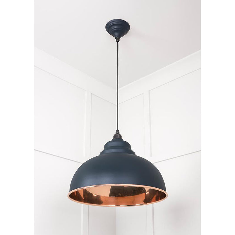From The Anvil - Harborne Pendant in Soot - Smooth Copper - 49501SSO - Choice Handles