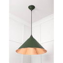 From The Anvil - Hockley Pendant in Heath - Hammered Copper - 49503H - Choice Handles