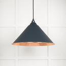 From The Anvil - Hockley Pendant in Soot - Hammered Copper - 49503SO - Choice Handles