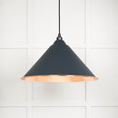 From The Anvil - Hockley Pendant in Soot - Hammered Copper - 49503SO - Choice Handles