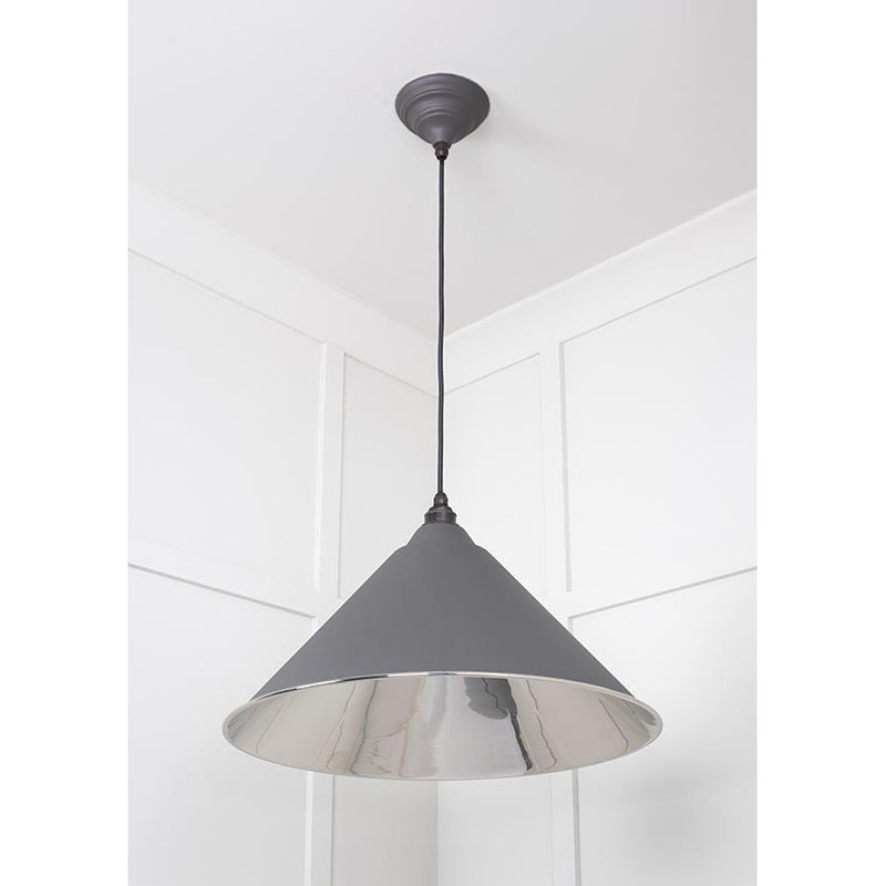 From The Anvil - Hockley Pendant in Bluff - Smooth Nickel - 49506BL - Choice Handles