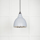 From The Anvil - Brindley Pendant in Birch - Hammered Nickel - 49511BI - Choice Handles
