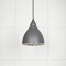 From The Anvil - Brindley Pendant in Bluff - Hammered Nickel - 49511BL - Choice Handles