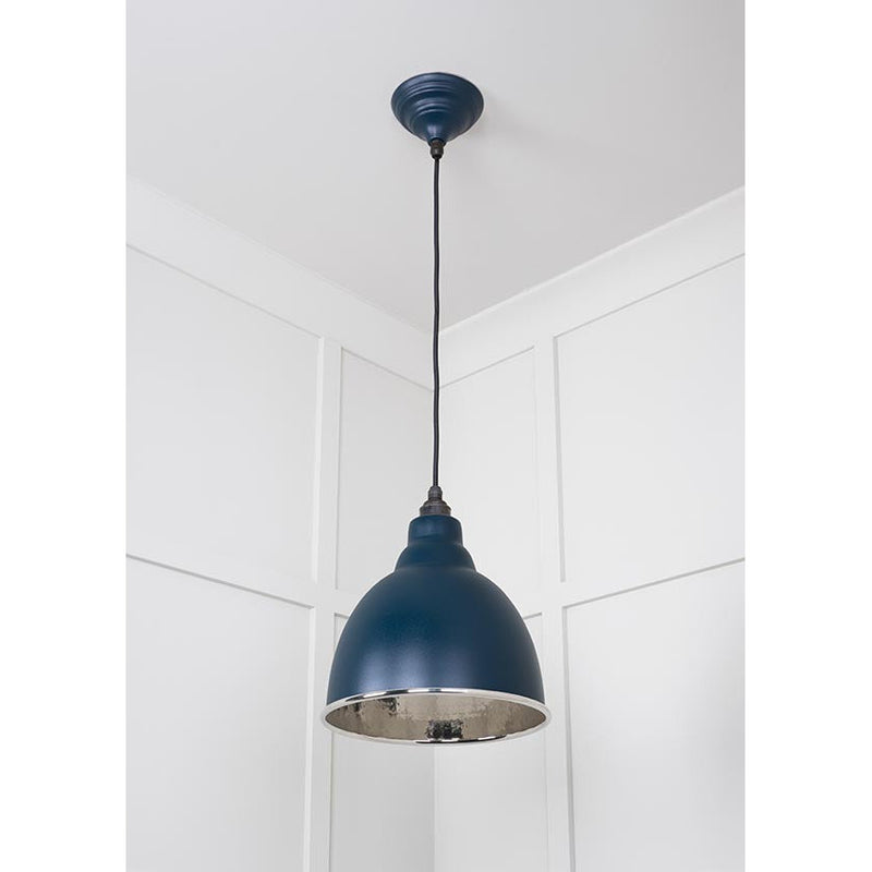 From The Anvil - Brindley Pendant in Dusk - Hammered Nickel - 49511DU - Choice Handles