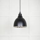 From The Anvil - Brindley Pendant in Elan Black - Hammered Nickel - 49511EB - Choice Handles