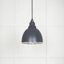 From The Anvil - Brindley Pendant in Slate - Hammered Nickel - 49511SL - Choice Handles