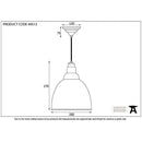 From The Anvil - Brindley Pendant - Burnished - 49513 - Choice Handles
