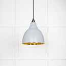 From The Anvil - Brindley Pendant in Birch - Hammered Brass - 49517BI - Choice Handles
