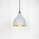 From The Anvil - Brindley Pendant in Birch - Hammered Brass - 49517BI - Choice Handles