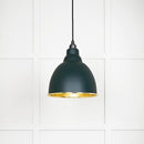From The Anvil - Brindley Pendant in Dingle - Hammered Brass - 49517DI - Choice Handles