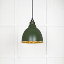 From The Anvil - Brindley Pendant in Heath - Hammered Brass - 49517H - Choice Handles