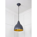 From The Anvil - Brindley Pendant in Slate - Hammered Brass - 49517SL - Choice Handles