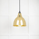 From The Anvil - Brindley Pendant - Hammered Brass - 49517 - Choice Handles