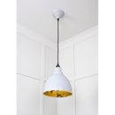 From The Anvil - Brindley Pendant in Birch - Smooth Brass - 49518BI - Choice Handles
