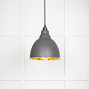 From The Anvil - Brindley Pendant in Bluff - Smooth Brass - 49518BL - Choice Handles