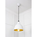 From The Anvil - Brindley Pendant in Flock - Smooth Brass - 49518F - Choice Handles
