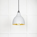 From The Anvil - Brindley Pendant in Flock - Smooth Brass - 49518F - Choice Handles