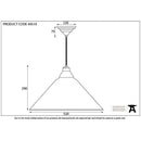 From The Anvil - Hockley Pendant - Burnished - 49519 - Choice Handles