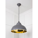 From The Anvil - Harborne Pendant in Bluff - Hammered Brass - 49521BL - Choice Handles