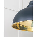 From The Anvil - Harborne Pendant in Soot - Hammered Brass - 49521SO - Choice Handles