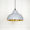 From The Anvil - Harborne Pendant in Birch - Smooth Brass - 49522BI - Choice Handles