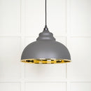 From The Anvil - Harborne Pendant in Bluff - Smooth Brass - 49522BL - Choice Handles