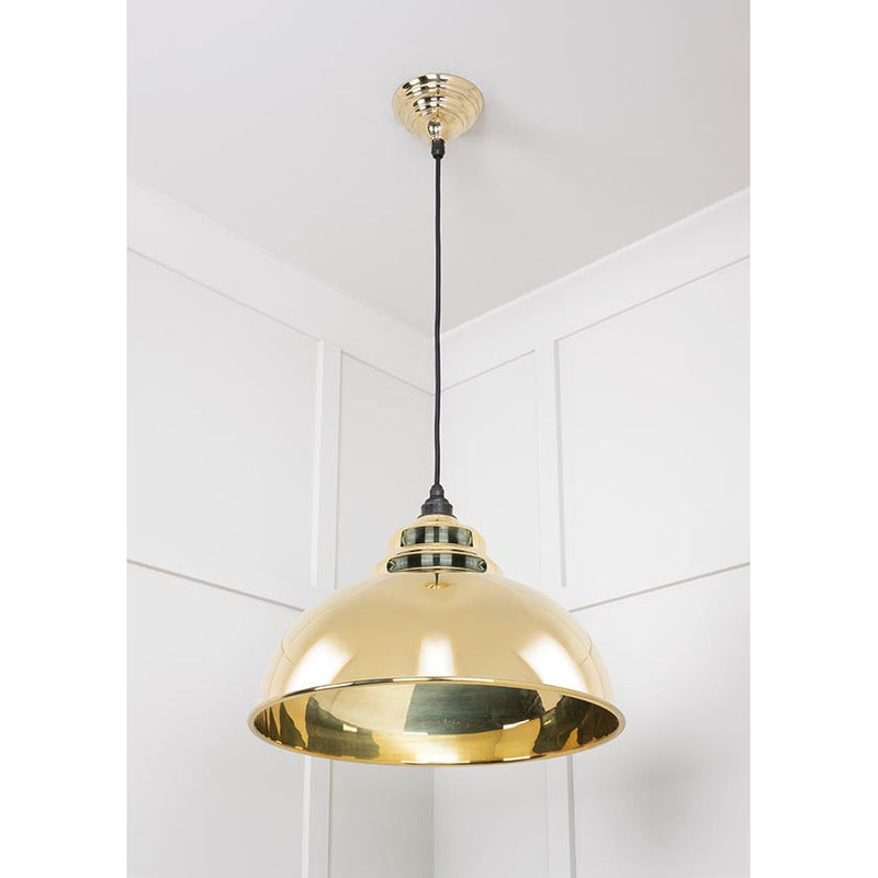 From The Anvil - Harborne Pendant - Smooth Brass - 49522 - Choice Handles