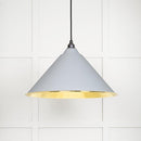 From The Anvil - Hockley Pendant in Birch - Hammered Brass - 49523BI - Choice Handles