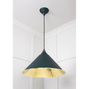 From The Anvil - Hockley Pendant in Dingle - Hammered Brass - 49523DI - Choice Handles