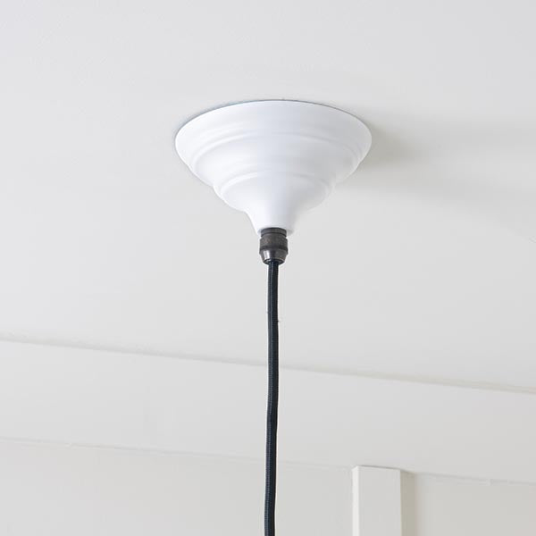 From The Anvil - Hockley Pendant in Flock - Hammered Brass - 49523F - Choice Handles