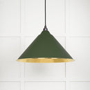 From The Anvil - Hockley Pendant in Heath - Hammered Brass - 49523H - Choice Handles