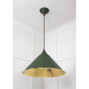 From The Anvil - Hockley Pendant in Heath - Hammered Brass - 49523H - Choice Handles