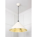 From The Anvil - Hockley Pendant in Teasel - Hammered Brass - 49523TE - Choice Handles