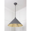 From The Anvil - Hockley Pendant in Bluff - Smooth Brass - 49524BL - Choice Handles