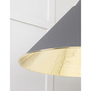 From The Anvil - Hockley Pendant in Bluff - Smooth Brass - 49524BL - Choice Handles