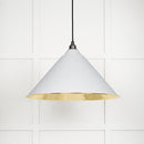 From The Anvil - Hockley Pendant in Flock - Smooth Brass - 49524F - Choice Handles