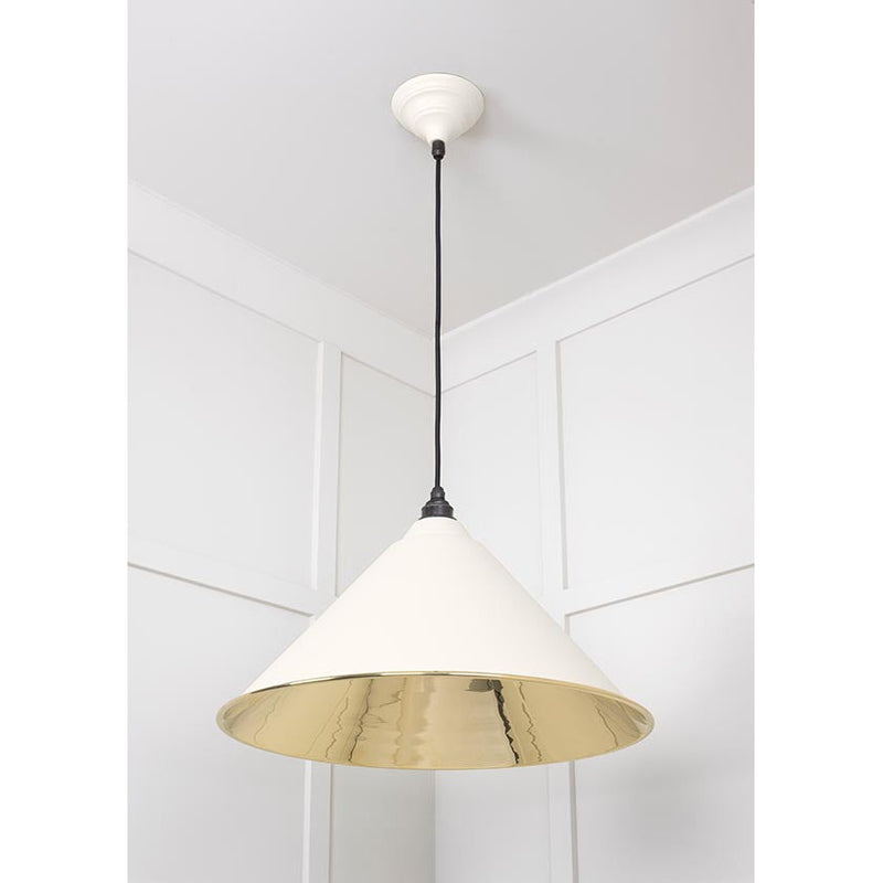 From The Anvil - Hockley Pendant in Teasel - Smooth Brass - 49524TE - Choice Handles