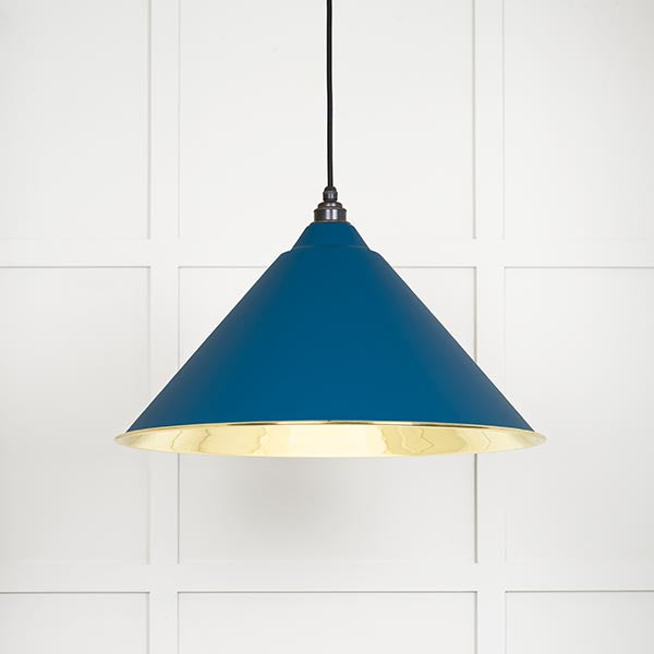 From The Anvil - Hockley Pendant in Upstream - Smooth Brass - 49524U - Choice Handles