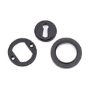 From The Anvil - Round Escutcheon (Plain) - Matt Black - 49536 - Choice Handles