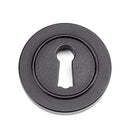 From The Anvil - Round Escutcheon (Plain) - Matt Black - 49536 - Choice Handles