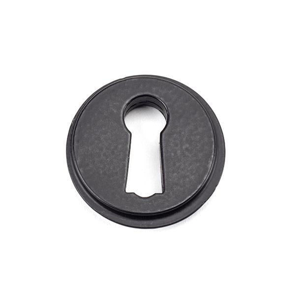 From The Anvil - Round Escutcheon (Beehive) - Matt Black - 49538 - Choice Handles