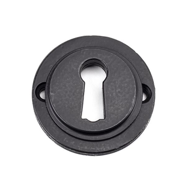 From The Anvil - Round Escutcheon (Beehive) - Matt Black - 49538 - Choice Handles