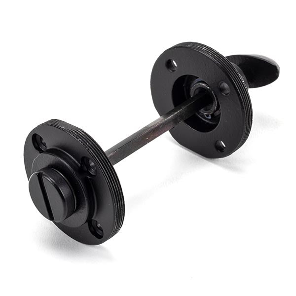 From The Anvil - Round Thumbturn Set (Plain) - Matt Black - 49544 - Choice Handles