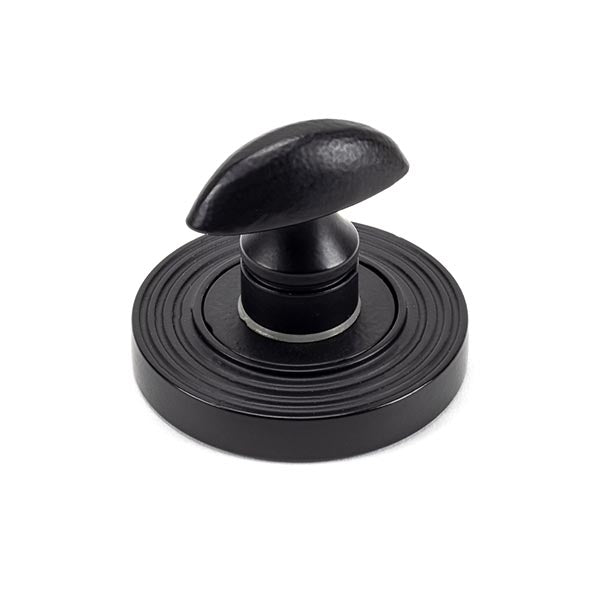 From The Anvil - Round Thumbturn Set (Beehive) - Matt Black - 49546 - Choice Handles