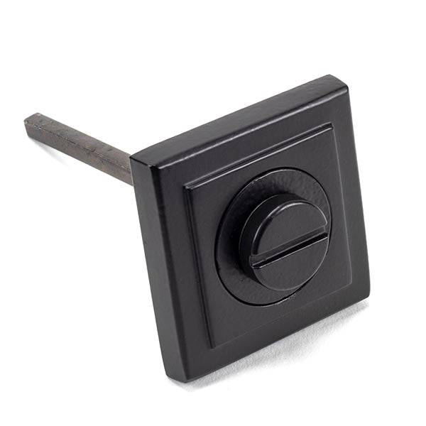 From The Anvil - Round Thumbturn Set (Square) - Matt Black - 49547 - Choice Handles