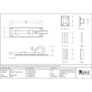 From The Anvil - 6" Shepherd's Crook Universal Bolt - External Beeswax - 49549 - Choice Handles