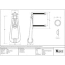 From The Anvil - Loop Door Knocker - Aged Brass - 49550 - Choice Handles