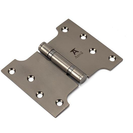 From The Anvil - 4" x 3" x 5"  Parliament Hinge (pair) ss - Aged Bronze - 49561 - Choice Handles